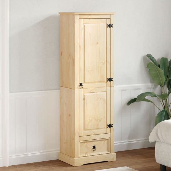 Massivholz Kleiderschrank Kiefer 55x38x170 cm