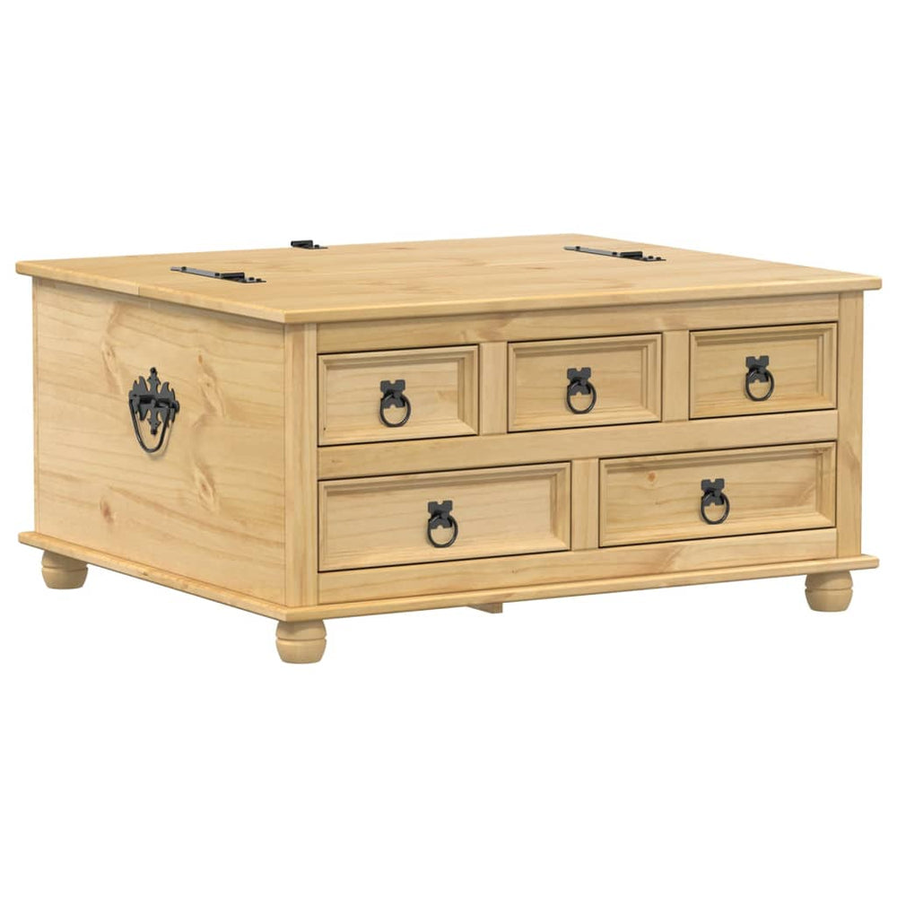 Massivholz Truhe Corona Kiefer 90x78x45cm