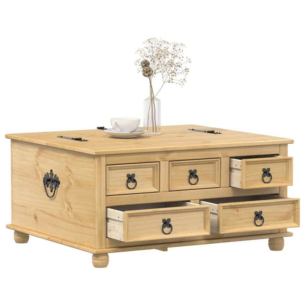 Massivholz Truhe Corona Kiefer 90x78x45cm