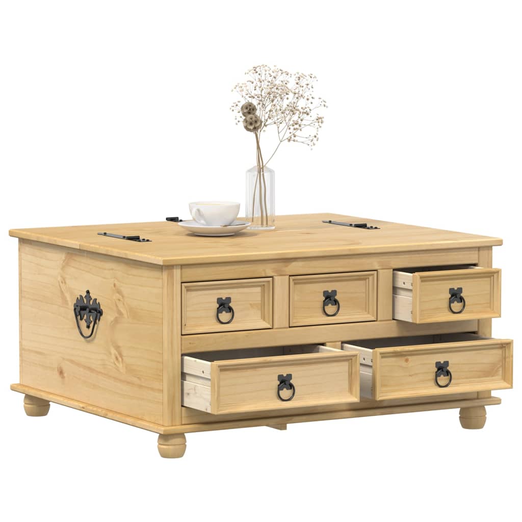 Massivholz Truhe Corona Kiefer 90x78x45cm