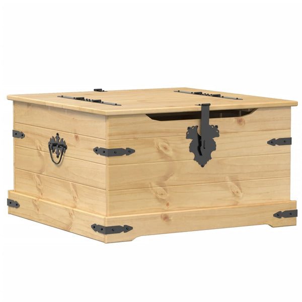 Massivholz Truhe Kiefer 78x78x45 cm