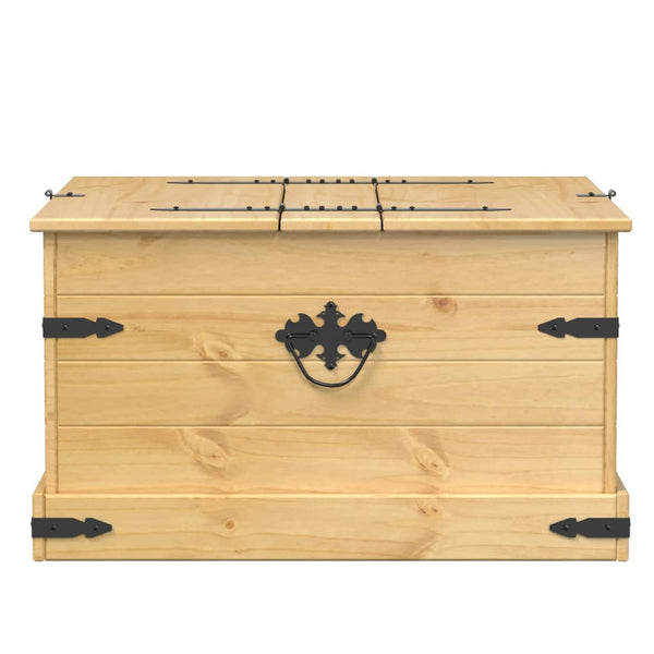 Massivholz Truhe Kiefer 78x78x45 cm