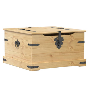 Massivholz Truhe Kiefer 78x78x45 cm