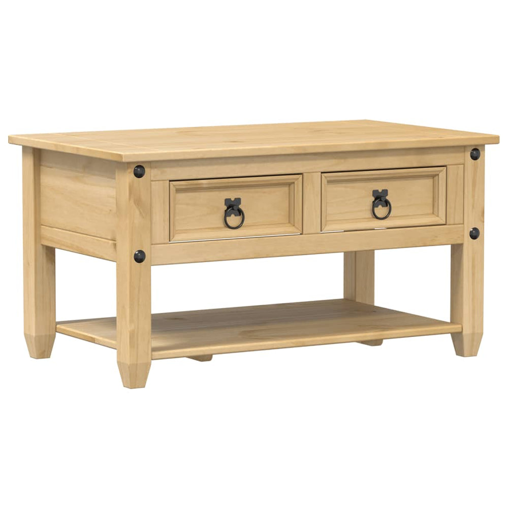Couchtisch Kiefer Massivholz 85x50 cm