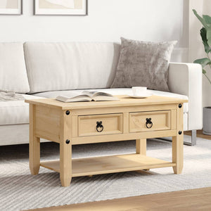 Couchtisch Kiefer Massivholz 85x50 cm