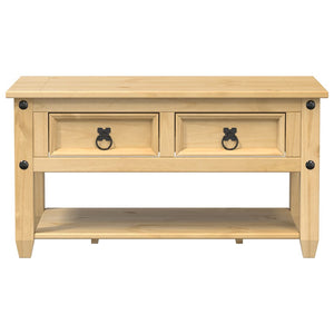 Couchtisch Kiefer Massivholz 85x50 cm