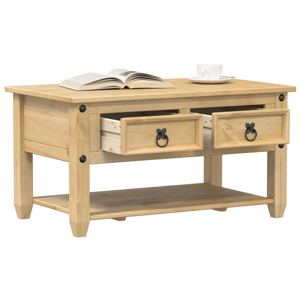 Couchtisch Kiefer Massivholz 85x50 cm