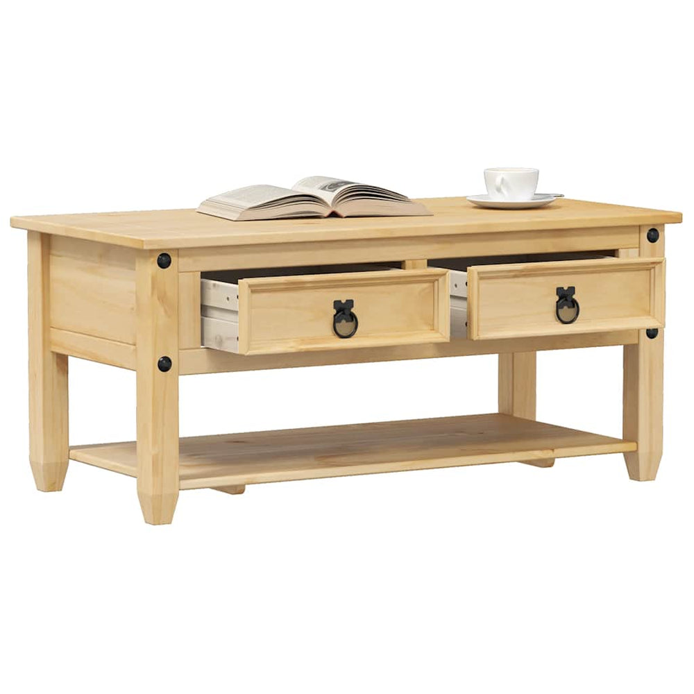 Couchtisch Kiefer Massivholz 100x48 cm