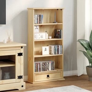 CD-Schrank Kiefer Massivholz 52x103 cm