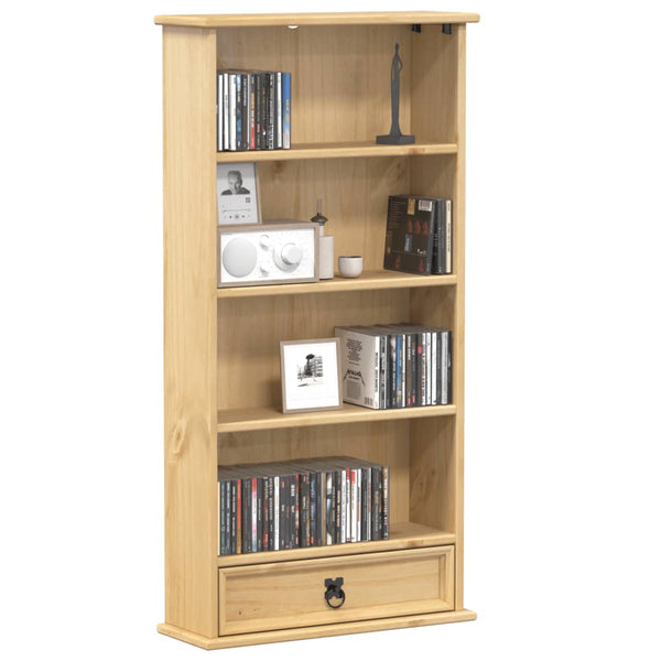 CD-Schrank Kiefer Massivholz 52x103 cm