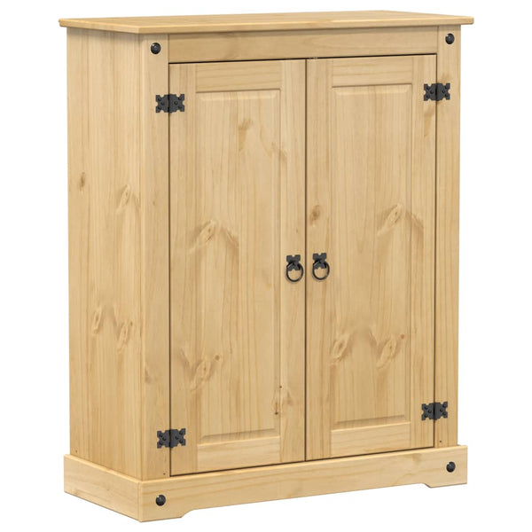 Massivholz Schuhschrank Corona Kiefer 86cm