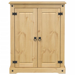 Massivholz Schuhschrank Corona Kiefer 86cm