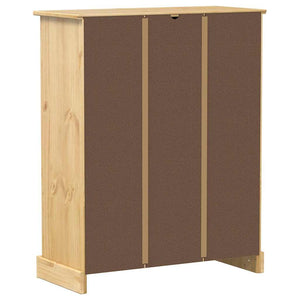 Massivholz Schuhschrank Corona Kiefer 86cm