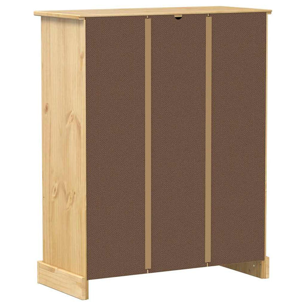 Massivholz Schuhschrank Corona Kiefer 86cm