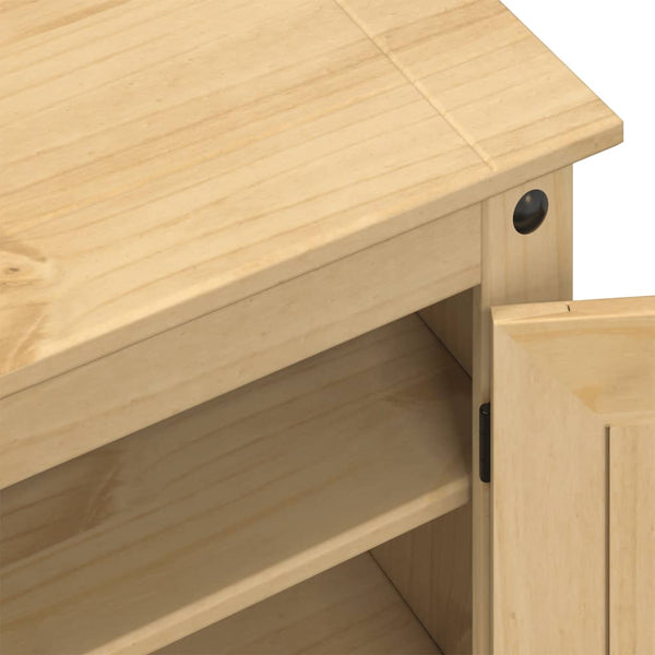 Massivholz Schuhschrank Corona Kiefer 86cm