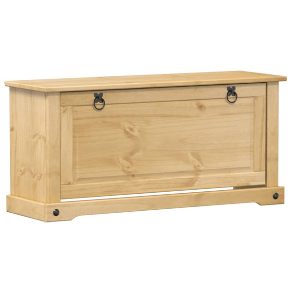 Massivholz Schuhschrank Kiefer, 99 cm