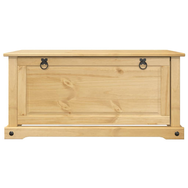 Massivholz Schuhschrank Kiefer, 99 cm