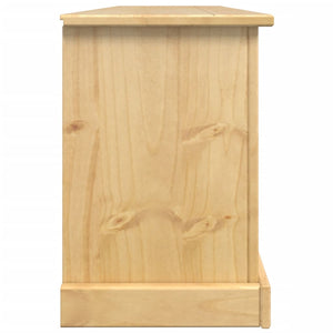 Massivholz Schuhschrank Kiefer, 99 cm
