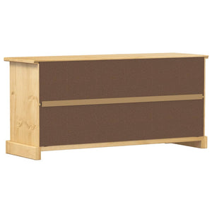 Massivholz Schuhschrank Kiefer, 99 cm