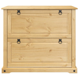 Massivholz Schuhschrank Kiefer 99 cm