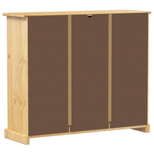 Massivholz Schuhschrank Kiefer 99 cm