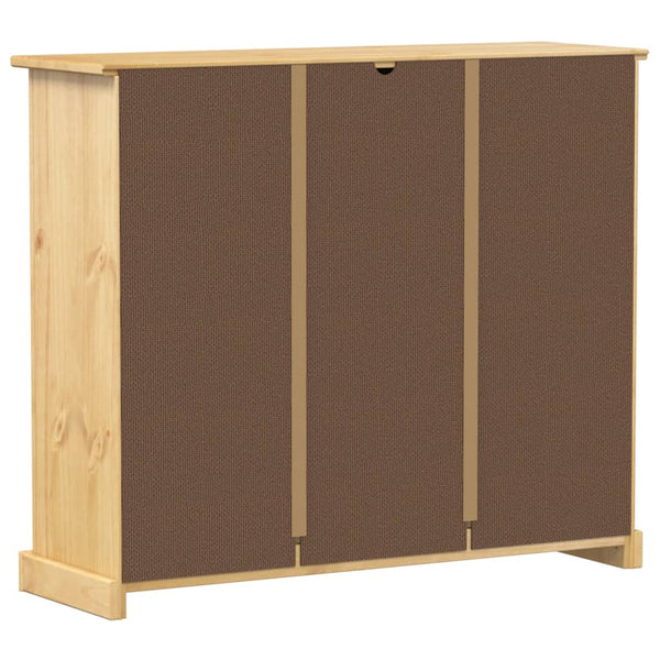 Massivholz Schuhschrank Kiefer 99 cm