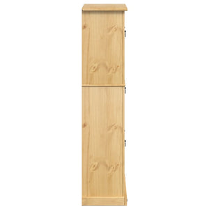 vidaXL Meuble à chaussures Corona 99x32x138 cm Bois de pin massif