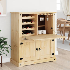 Weinschrank Corona Kiefer Massivholz 97x114 cm
