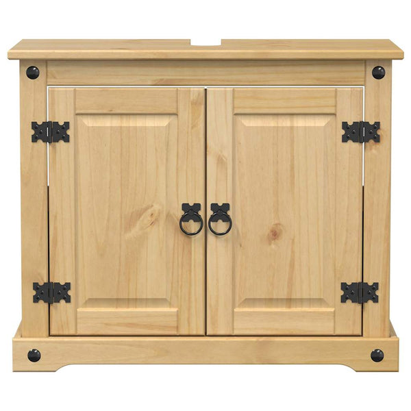 Waschbeckenunterschrank Kiefer Massivholz 73x60 cm