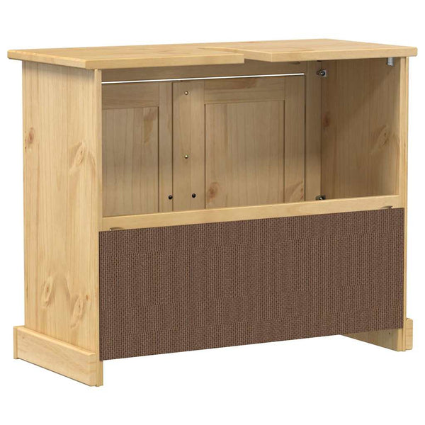 Waschbeckenunterschrank Kiefer Massivholz 73x60 cm