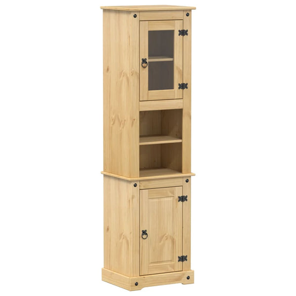 Massivholz Badschrank Kiefer 50x40x185cm