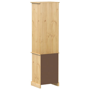 Massivholz Badschrank Kiefer 50x40x185cm