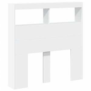 LED Kopfteil mit Ablagen, Weiß, 100 cm