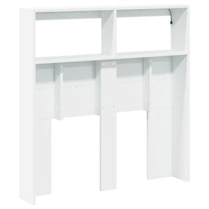 LED Kopfteil mit Ablagen, Weiß, 100 cm