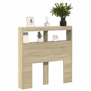 LED Kopfteil Sonoma-Eiche 100 cm