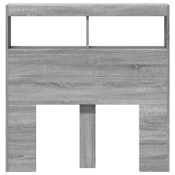 LED Kopfteil Grau Sonoma 100 cm