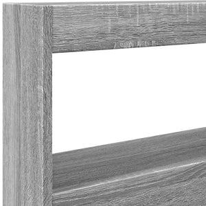 LED Kopfteil Grau Sonoma 100 cm