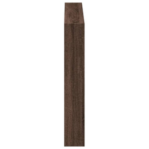 LED Kopfteil mit Ablagen, Braun Eiche, 100 cm