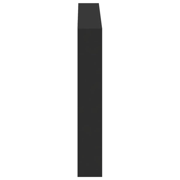 LED Kopfteil mit Ablagen, 120 cm, Schwarz
