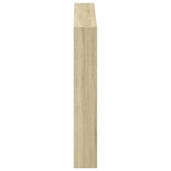 LED Kopfteil Sonoma-Eiche 120 cm mit Ablagen