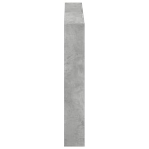 LED Kopfteil Betongrau 120 cm mit Ablagen