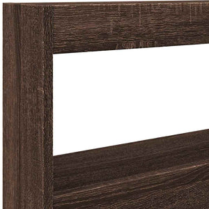 LED Kopfteil Braun Eichen-Optik 120 cm