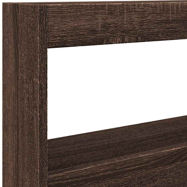 LED Kopfteil Braun Eichen-Optik 120 cm