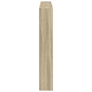 LED Kopfteil Sonoma-Eiche 140 cm mit Ablagen