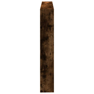 LED Kopfteil Räuchereiche 140 cm mit Ablagen