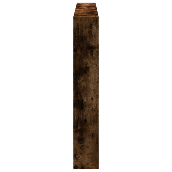 LED Kopfteil Räuchereiche 140 cm mit Ablagen