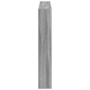 LED Kopfteil Grau Sonoma 140 cm mit Ablage