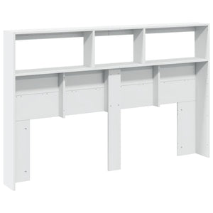 LED Kopfteil mit Ablagen, Weiß, 160 cm