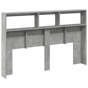 LED Kopfteil mit Ablage Betongrau 160 cm