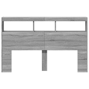 LED Kopfteil Grau Sonoma 160 cm